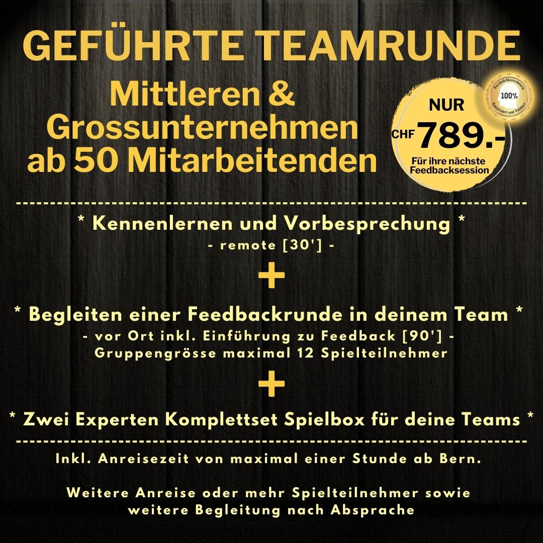 Geführte Teamrunde - Jürg Dietiker begleitet dein Team