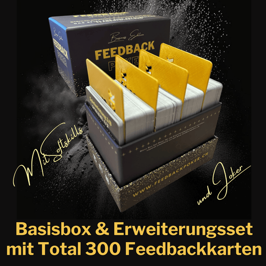 Feedbackpoker Basis & Erweiterungs Kartenspiel - Business Edition - DE