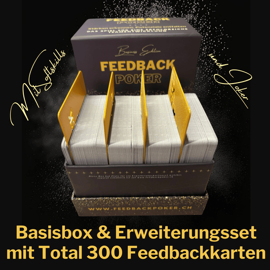 Feedbackpoker Basis & Erweiterungs Kartenspiel - Business Edition - DE