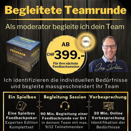 Geführte Teamrunde - Jürg Dietiker begleitet dein Team
